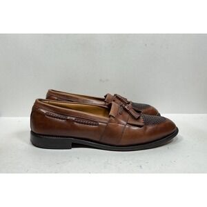 Allen Edmonds Cody Brown Leather Tassel Loafers 1849 Men's Size 12 D